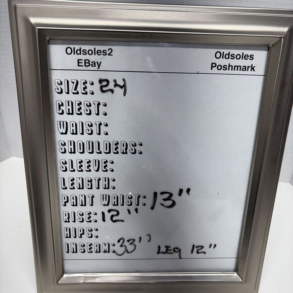 Sam Edelman Bianka Black Sequin Jeans Womens 24 High Rise Vintage Wide Leg New - Picture 15 of 15